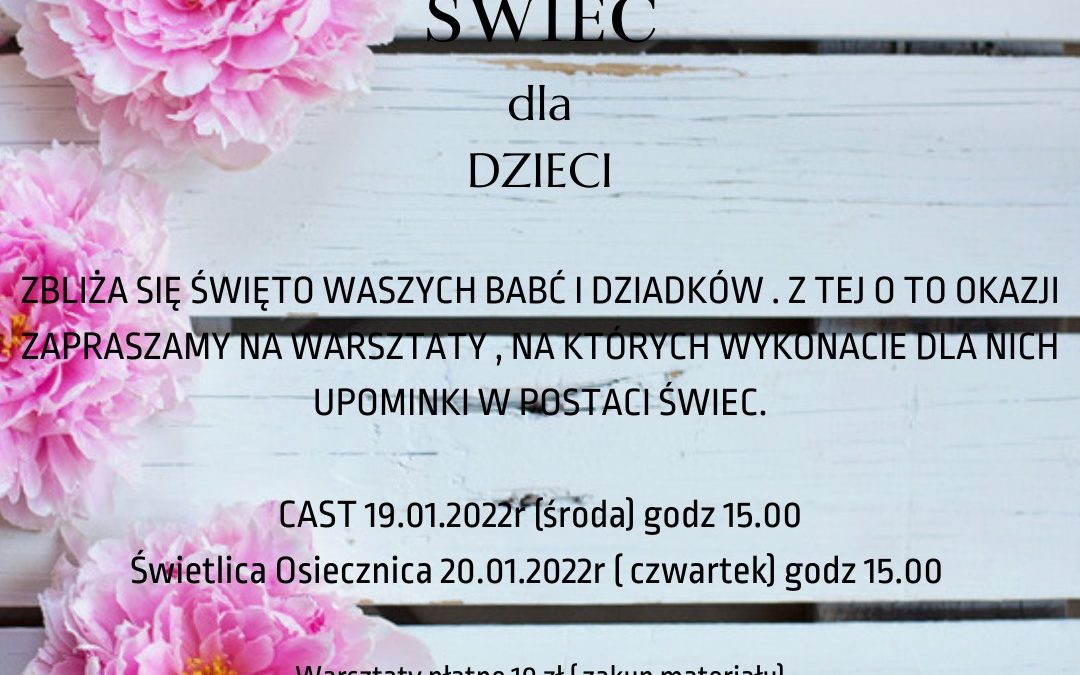 Warsztaty tworzenia świec